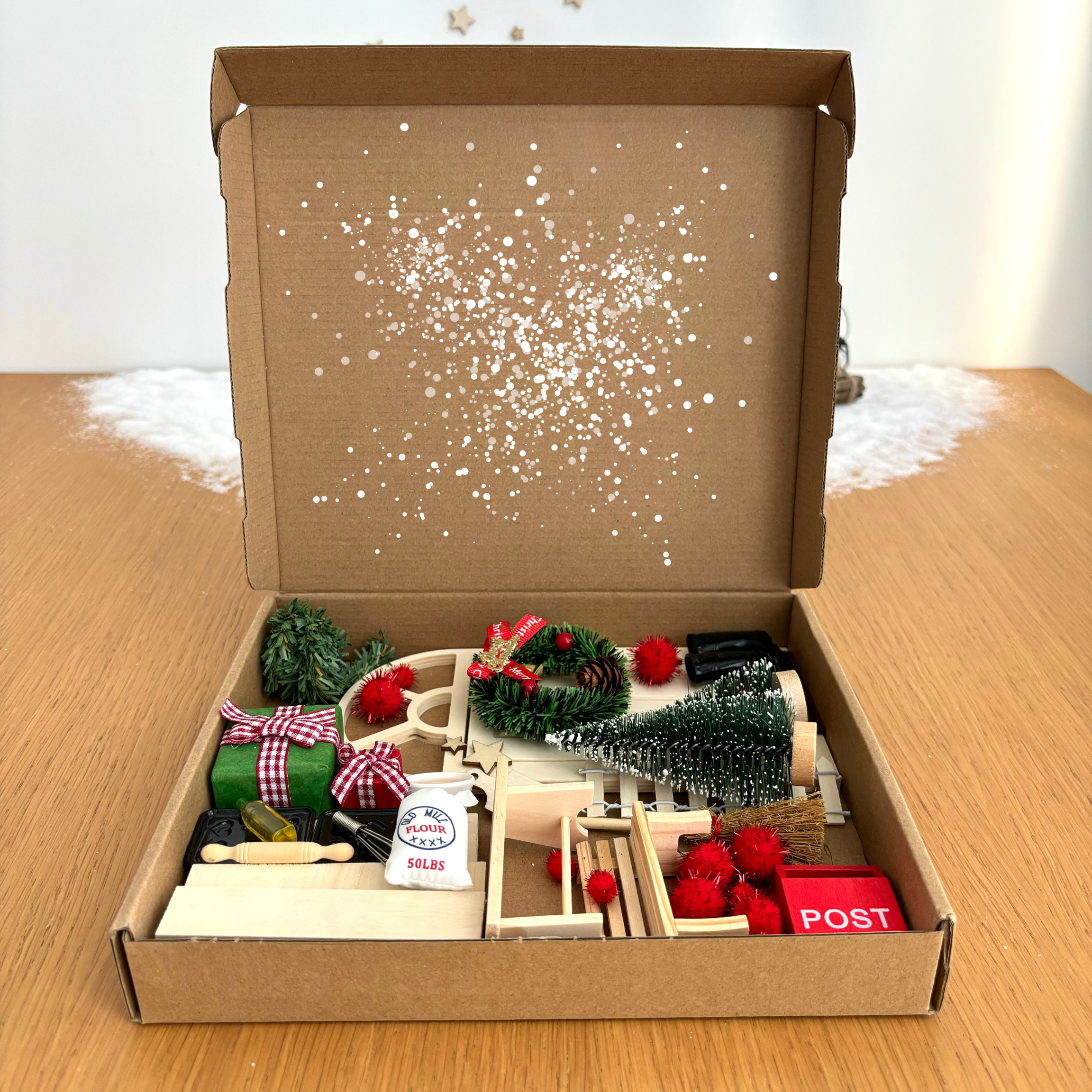 Wichteltür Komplettset inkl. Backset + Dekoration